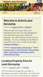 Mobile Screenshot of oxfordlandsurveying.com